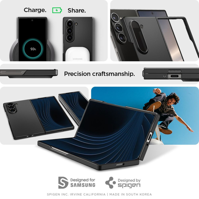 ETUI SPIGEN AIRSKIN SAMSUNG GALAXY Z FOLD 6 BLACK