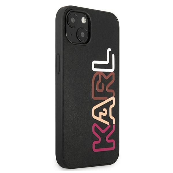 Etui KARL LAGERFELD Apple iPhone 13 Multipink Brand Czarny Hardcase