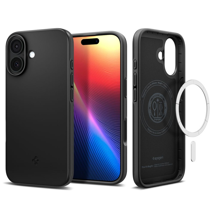 ETUI SPIGEN IPHONE 17 THIN FIT MAG MAGSAFE BLACK