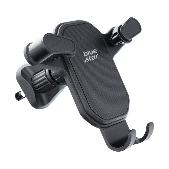Uchwyt na telefon do samochodu grawitacyjny Blue Star Triangular do kratki czarny 