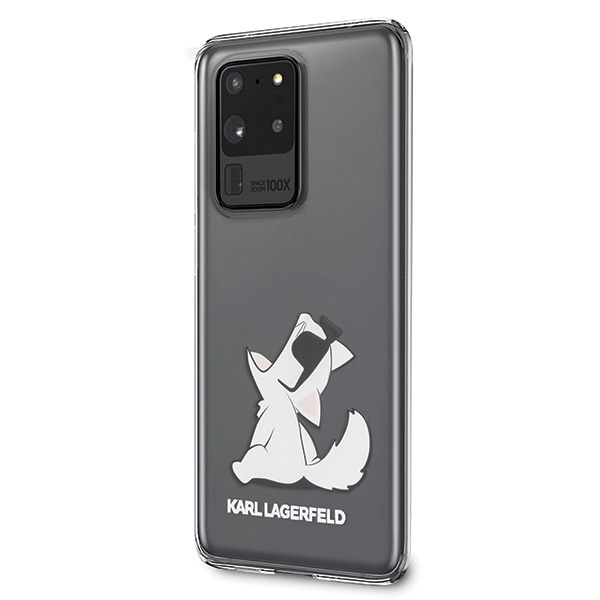 Etui KARL LAGERFELD Samsung Galaxy S20 Ultra Choupette Fun Bezbarwny Case
