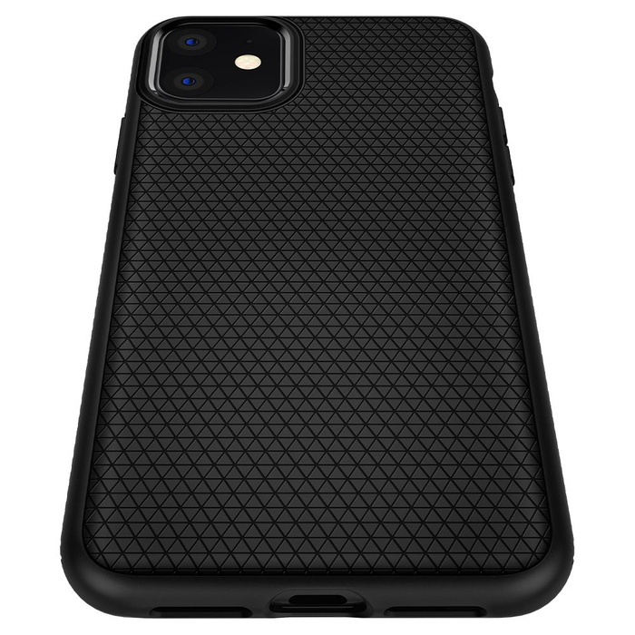 Etui Iphone 11 SPIGEN Liquid Air Apple Matte Black Czarne Case