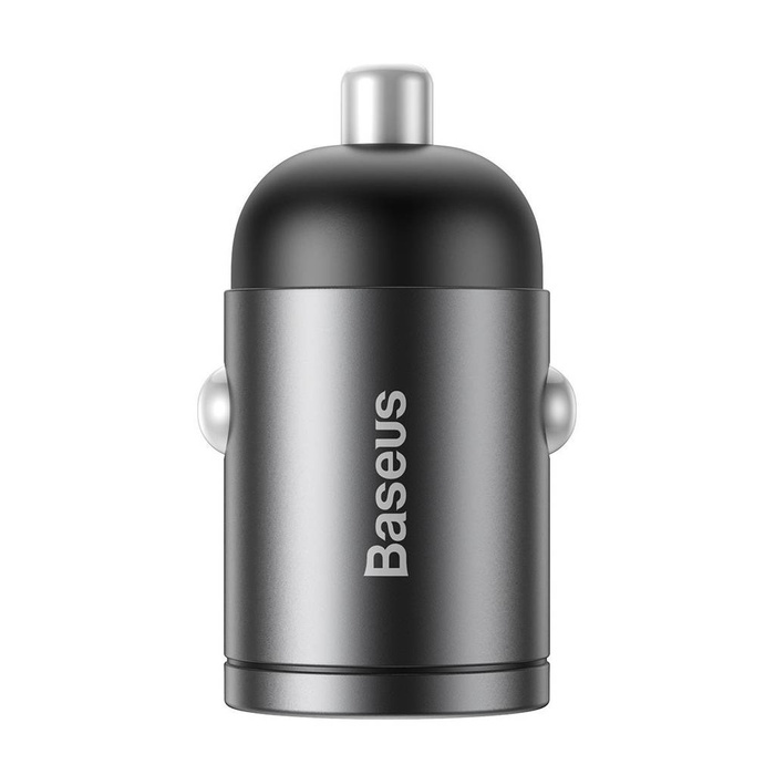 Mini ładowarka samochodowa BASEUS Tiny Star USB QC 3.0 30W szara