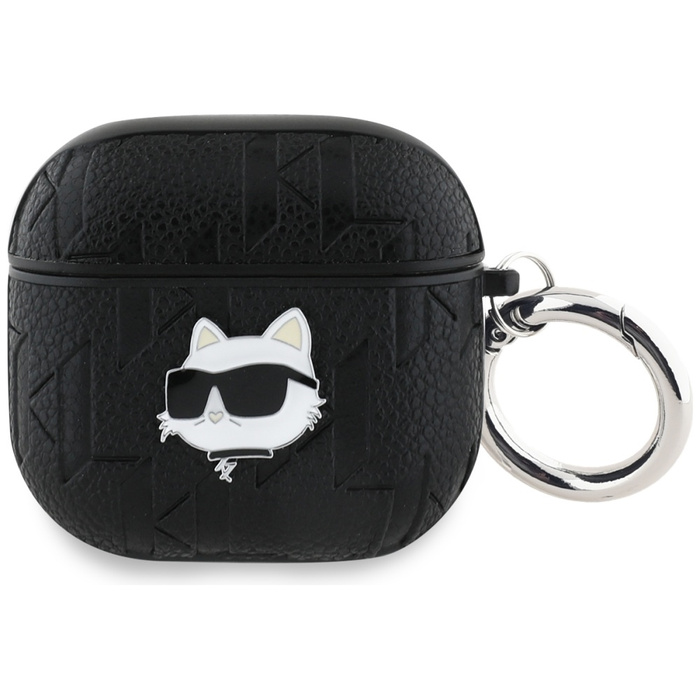 Etui Karl Lagerfeld Monogram Choupette    Head do AirPods 4 czarny