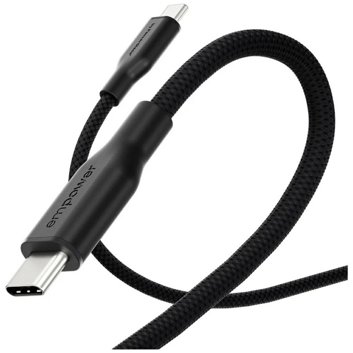 Kabel empower by PanzerGlass Racing 60W  USB-C do USB-C 1.2m czarny