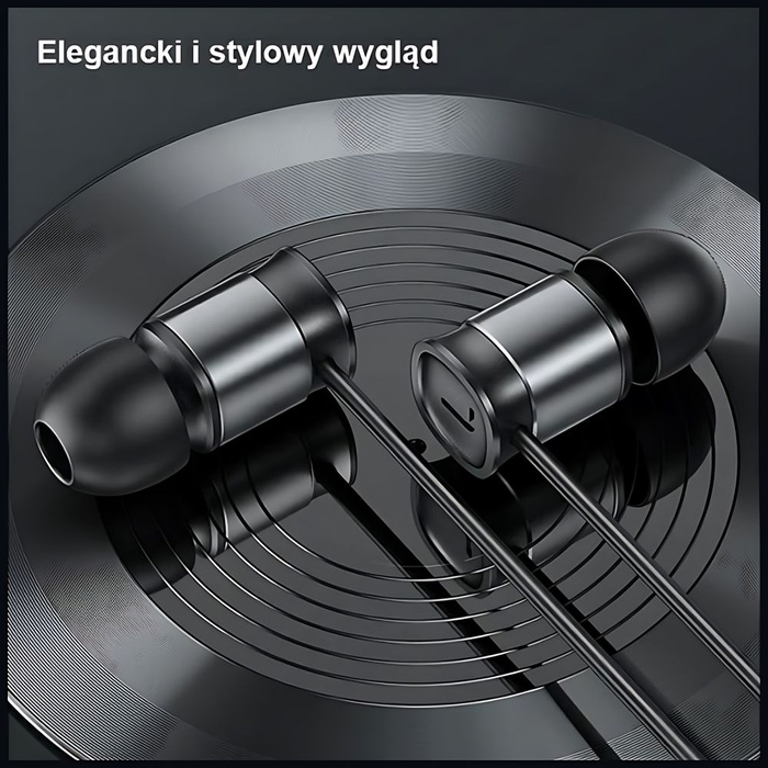 USAMS Słuchawki EP-46 USB-C czarny/black 1,2m HSEP4603