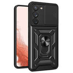 Etui Hybrid Armor Camshield Etui Do Samsung Galaxy S23+ Pancerny Pokrowiec Z Osłoną Na Aparat Czarne Case