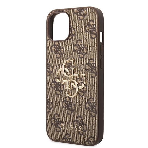 Etui Guess GUHCP15S4GMGBR iPhone 15 6.1" brązowy/brown hardcase 4G Big Metal Logo Case