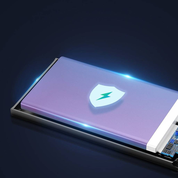 Baseus Adaman Metal powerbank z szybkim ładowaniem 10000mAh 22.5W (Overseas Edition 2021) z Kablem USB-A - USB-C 0.3m Czarny