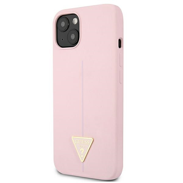 Etui GUESS Apple iPhone 13 Mini Silicone Triangle Fioletowy Hardcase