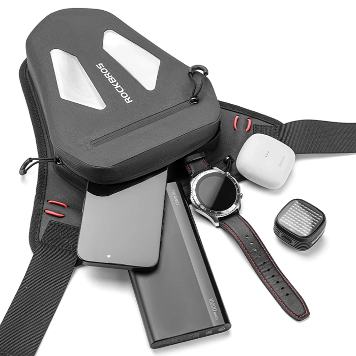 Torba motocyklowa Rockbros na nogę, udo, pas, ramię - czarna