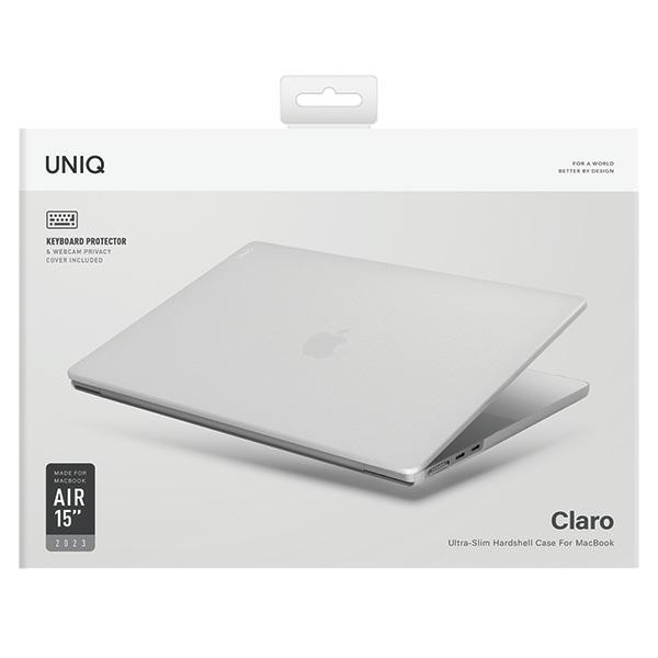 UNIQ etui Claro MacBook Air 15" (2023) przezroczysty/dove matte clear