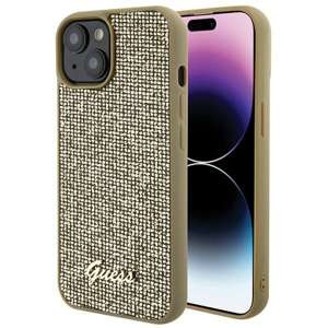Etui Guess GUHCP15SPMSDGSD iPhone 15 6.1" złoty/gold hardcase Disco Metal Script Case