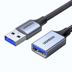 Ugreen kabel przedłużacz adapter USB (męski) - USB (żeński) 3.0 5Gb/s 0.5m szary (US115)