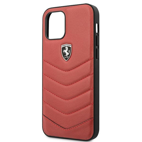 Etui FERRARI Apple iPhone 12 12 Pro Off Track Quilted Czerwony Hardcase