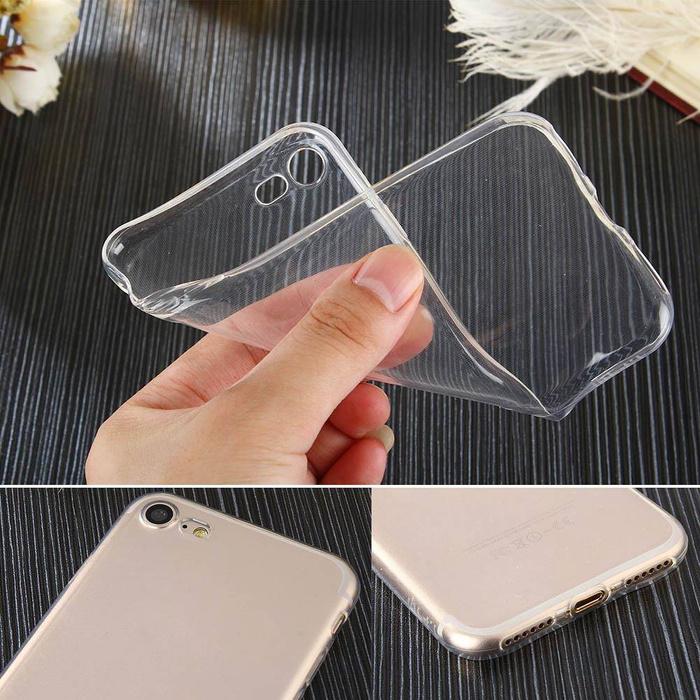 Żelowy pokrowiec etui Ultra Clear 0.5mm iPhone SE 2022 / SE 2020 / 8 / 7 przezroczysty