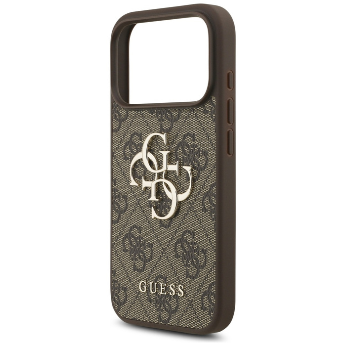 Etui Guess 4G Strap 4G Classic Logo do   iPhone 17 Pro brązowy