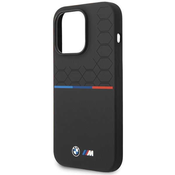 Etui Bmw Bmhcp15l22smpk Iphone 15 Pro 6.1" Czarny/black Silicone Pattern Case