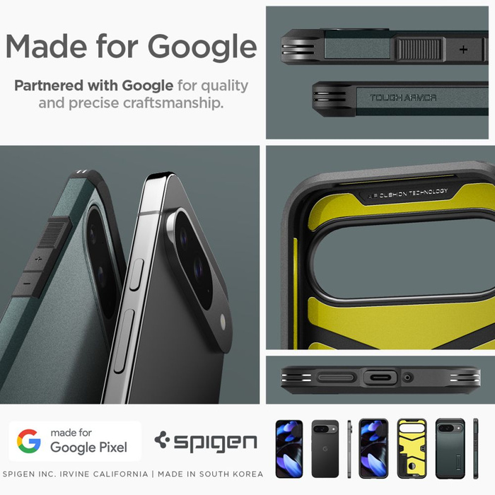 Etui SPIGEN TOUGH ARMOR GOOGLE PIXEL 9 / 9 PRO ABYSS GREEN