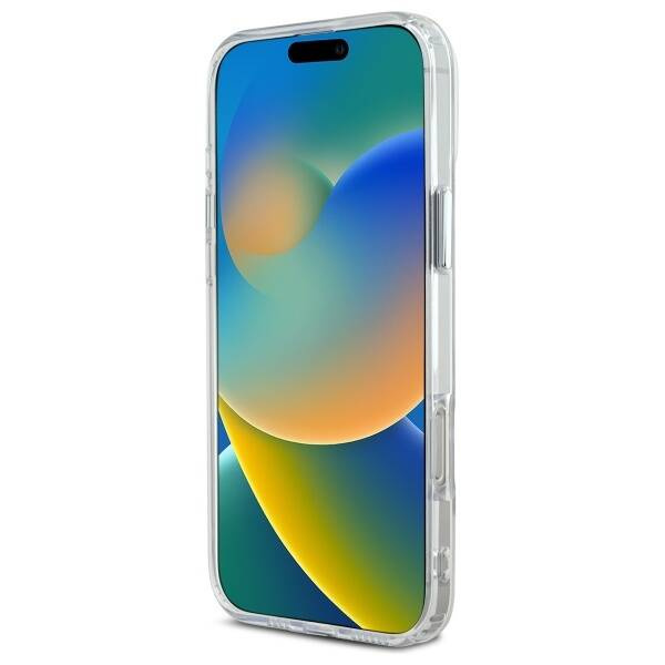 Etui Karl Lagerfeld iPhone 16 Pro 6.3" biały/white hardcase IML Metal Choupette Head MagSafe