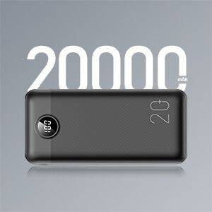 VEGER powerbank 20000 mAh PD QC3.0 2A 20W L20S (VP2039PD / W2039PD) czarny