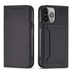 Magnet Card Case etui Samsung Galaxy S23 pokrowiec z klapką portfel podstawka czarne