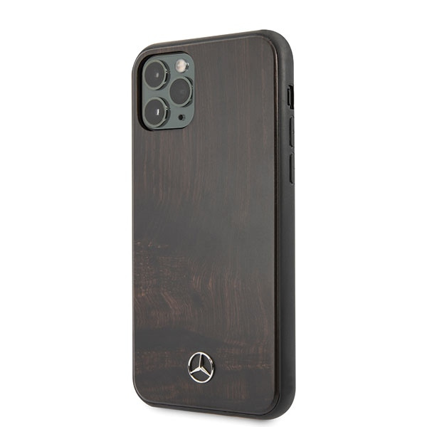Etui MERCEDES Apple iPhone 11 Pro Wood Line Rosewood Brązowy Case
