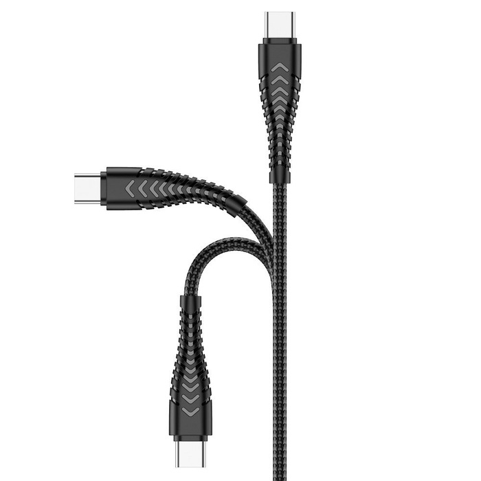 Kabel USB A do Typ C VEGER 2,4A V104 1,2 m czarny