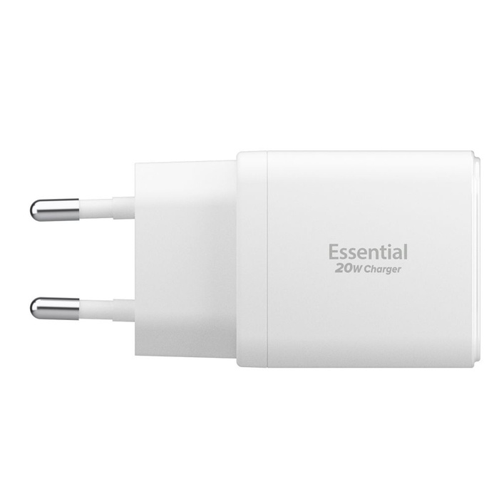 ŁADOWARKA SIECIOWA SPIGEN ESSENTIAL EE202EU 2-PORTOWA 20W BIAŁA
