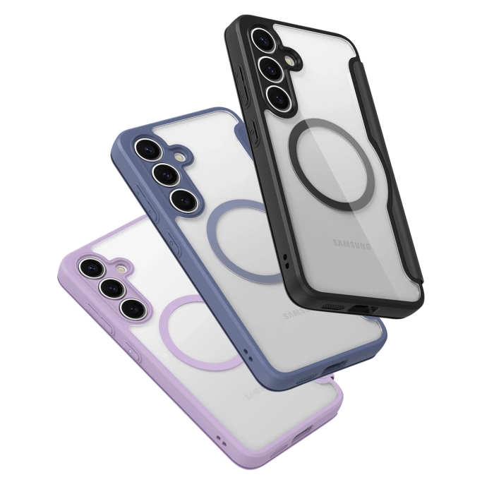 Etui Dux Ducis Skin X Pro na Samsung Galaxy S25 z MagSafe i portfelem - czarne