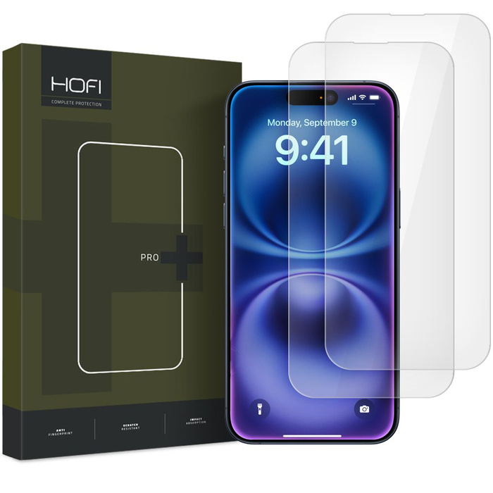 SZKŁO HARTOWANE HOFI GLASS PRO+ 2-PACK IPHONE 16 CLEAR