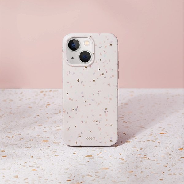 UNIQ etui Coehl Terrazzo iPhone 14 Plus 6,7" piaskowy/sandstone