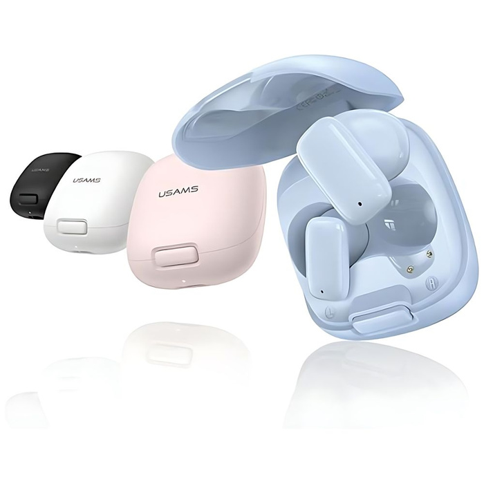 USAMS Słuchawki Bluetooth 5.3 TWS ID Series bezprzewodowe niebieski/blue BHUID03 (ID25)