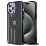 Etui Mercedes MEHMP15X23HRSK iPhone 15 Pro Max 6.7" czarny/black hardcase Double Layer Crossed Lines MagSafe Case