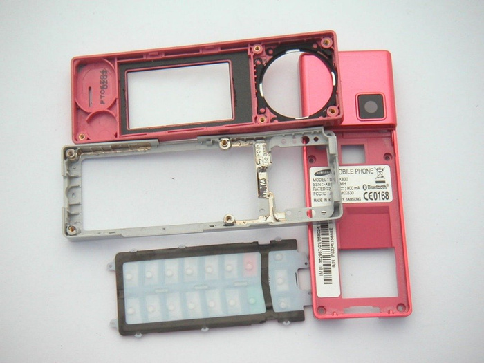 SAMSUNG X830 Obudowa Komplet Różowa Grade B