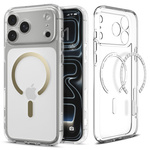 ETUI SPIGEN IPHONE 17 PRO MAX ULTRA HYBRID MAG MAGSAFE CLEAR/GOLD