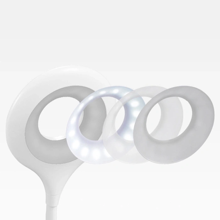 Bezprzewodowa lampka LED do czytania z klipsem + kabel micro USB biały