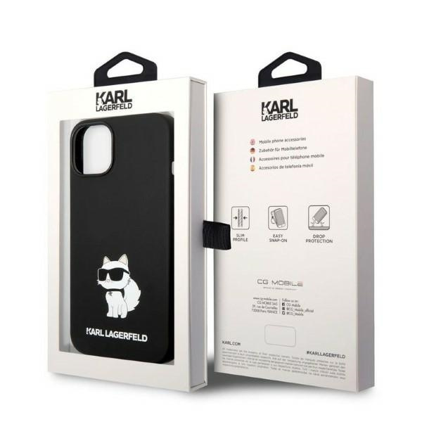 Etui KARL LAGERFELD Apple iPhone 14 Plus Silicone Choupette Czarny Hardcase