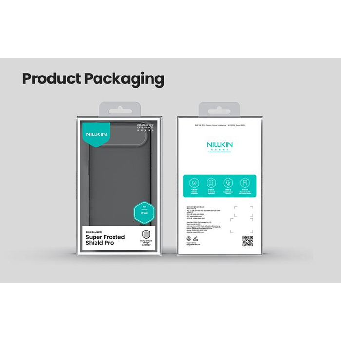 NILLKIN SUPER SHIELD PRO IPHONE 17 AIR TRANSPARENT BLACK / PRZEŹROCZYSTY CZARNY