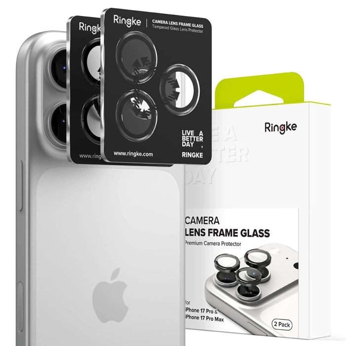 OSŁONA APARATU RINGKE CAMERA FRAME PROTECTOR 2-PACK IPHONE 17 PRO / 17 PRO MAX BLACK
