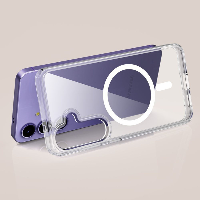 Etui TECH-PROTECT FLEXAIR HYBRID MAGSAFE GALAXY S25 EDGE CLEAR