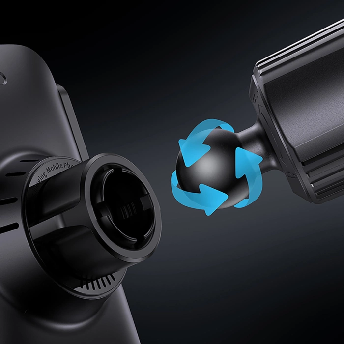 Baseus Wisdom ładowarka indukcyjna uchwyt samochodowy do telefonu na kartkę czarny (CGZX000001)