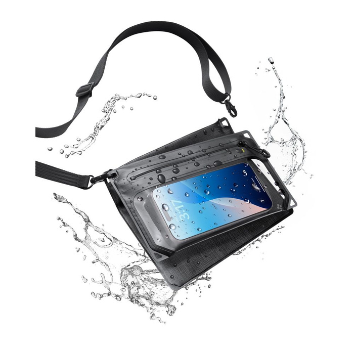 ETUI WODOSZCZELNE SPIGEN A640 UNIVERSAL WATERPROOF CASE CROSSBAG BLACK