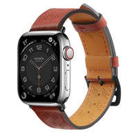 Pasek Strap Leather skórzany pasek Apple Watch Ultra, SE, 8, 7, 6, 5, 4, 3, 2, 1 (49, 45, 44, 42  mm) opaska bransoleta czerwony