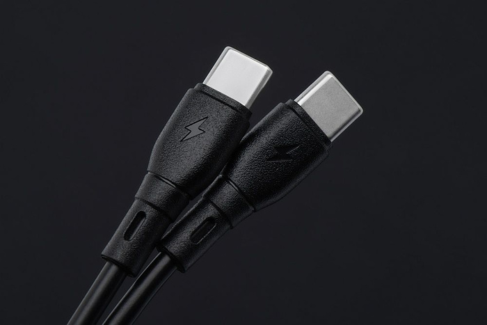 Kabel USB C do USB C Blue Star 3A 60W ECO 1 m PJ73-13-3 czarny