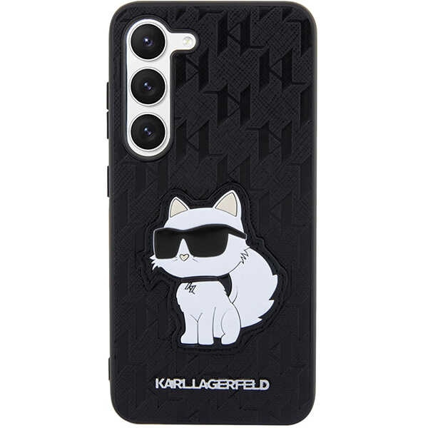 Etui Karl Lagerfeld KLHCS23MSAKLHCPK S23 Plus S916 hardcase czarny/black Saffiano Monogram Choupette Case