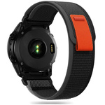 Pasek Tech-protect Nylon Garmin Fenix 5 / 6 / 6 Pro / 7 Black/orange