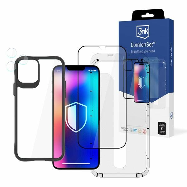Etui 3mk Comfort Set 4in1 iPhone 12 Pro 6.1" Zestaw Akcesoriów Ochronnych 4w1 Case