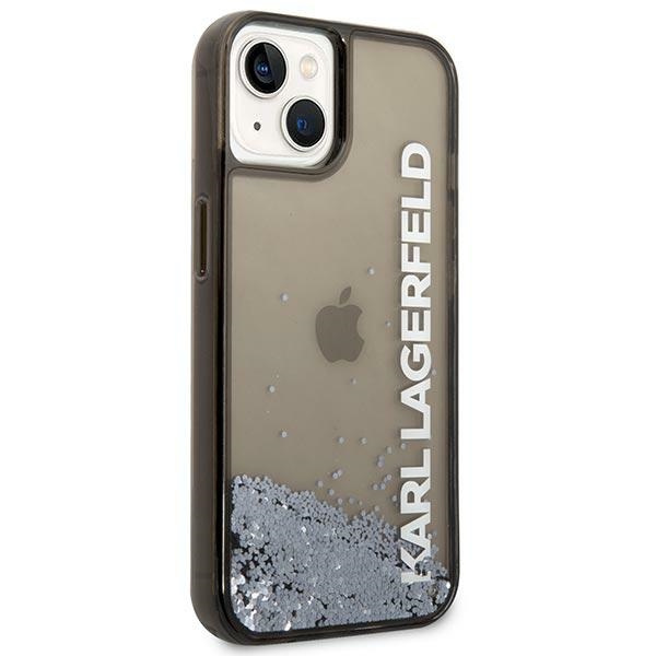 Etui KARL LAGERFELD Apple iPhone 14 Liquid Glitter Elong Czarny Hardcase