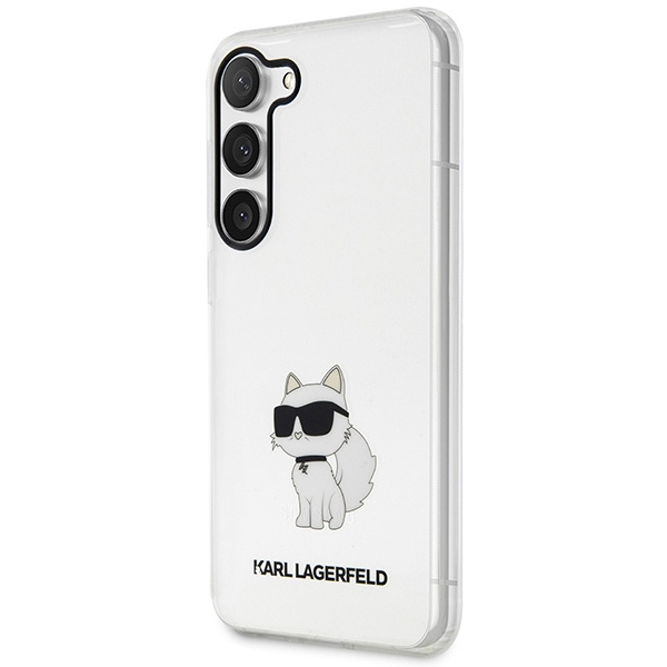 Etui Karl Lagerfeld KLHCS23MHNCHTCT S23 Plus S916 transparent hardcase Ikonik Choupette Case